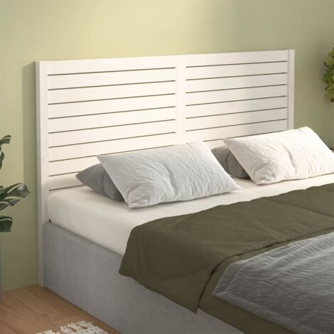 Testiera Letto Matrimoniale Con Contenitore – 160x19x103,5 Cm, Legno Multistrato Bianco, Con 4 Scomparti
