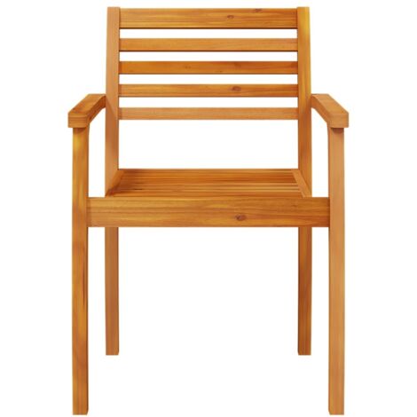 vidaXL Sedie da Giardino pz 59x55x85 cm Legno Massello di Acacia