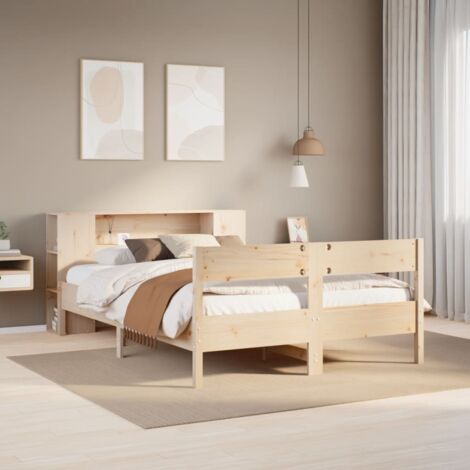 VidaXL Giroletto Nero in Legno Massello 90x190 cm 3FT Singolo | Leroy