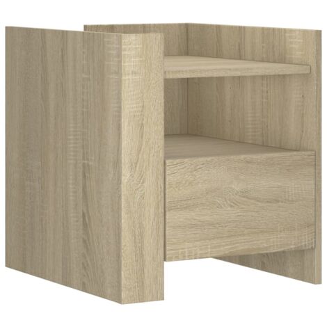 Comodino Rovere Sonoma 40x35x47,5 Cm In Legno Multistrato 827330 - 9