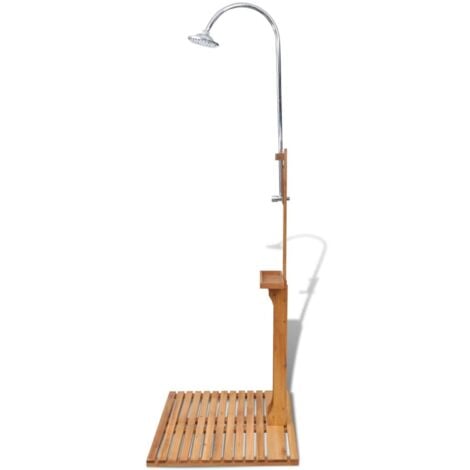 vidaXL Doccia da Giardino in Legno