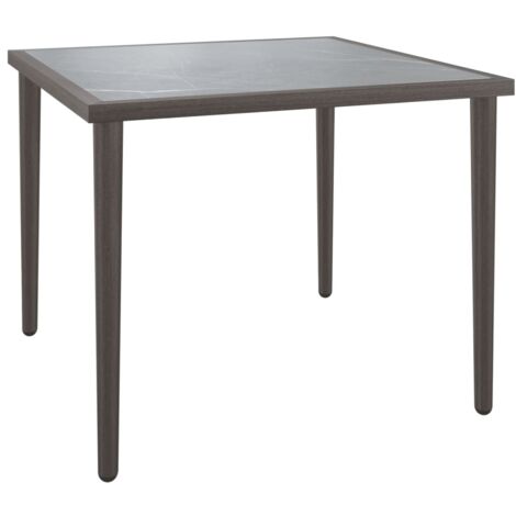 VidaXL Tavolo Da Giardino 200x90x75 Cm – Legno Massello Di Acacia Con Struttura In Acciaio Grigio, Design Moderno, Resistente Per Esterno, Senza Montaggio