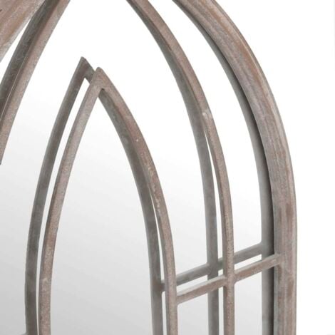 vidaXL Specchio Sabbia 100x45 cm Ferro per Uso Interno