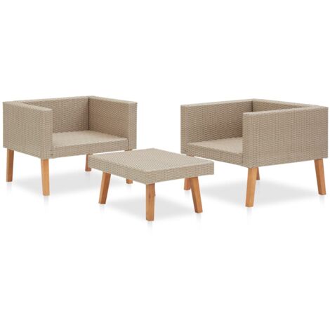 6 Pz Set Salotto Da Giardino | Divani Da Giardino | Mobili Giardino Polyrattan Legno Di Eucalipto Nero Cfw573695 90619764