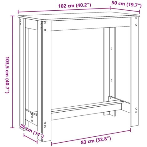 Tavolo Da Bar Con Tetto In Legno Di Acacia Per Esterno - Stile Rustico Per Giardino E Terrazzo - Foto 9
