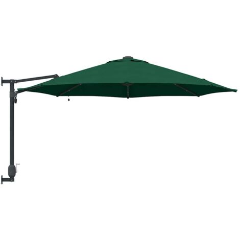 Ombrellone Da Giardino Con Palo In Metallo 390 Cm Verde Vidaxl 82904099