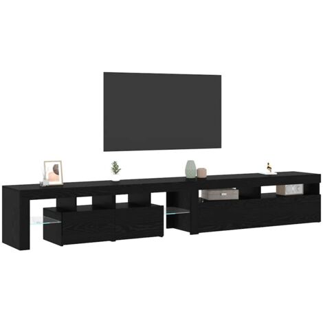 Mobile TV con illuminazione LED, grigio cemento 140x36,5x40 Mobile TV con illuminazione LED, grigio cemento 140x36,5x40