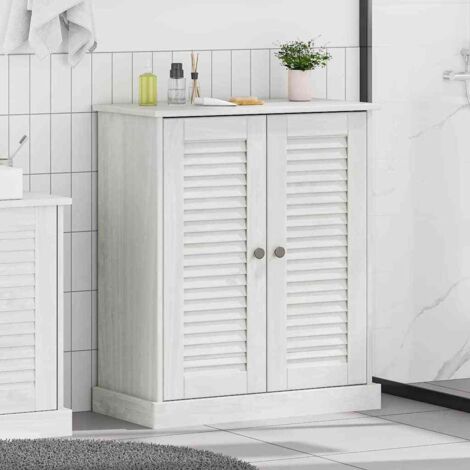 Mobile da Bagno | Armadietto da Bagno 38x33x58cm Legno Massello di Recupero CFW32117 | Leroy Merlin