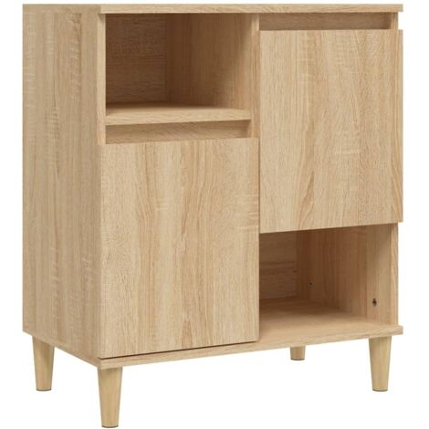 VIDAXL - Credenze 2pz Rovere Sonoma 60x35x70 Cm In Legno Multistrato VIDAXL - Credenze 2pz Rovere Sonoma 60x35x70 Cm In Legno Multistrato