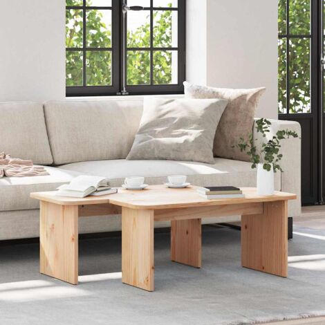 vidaXL Tavolino da Salotto Grigio 42,5x45 cm Legno Massello di Pino