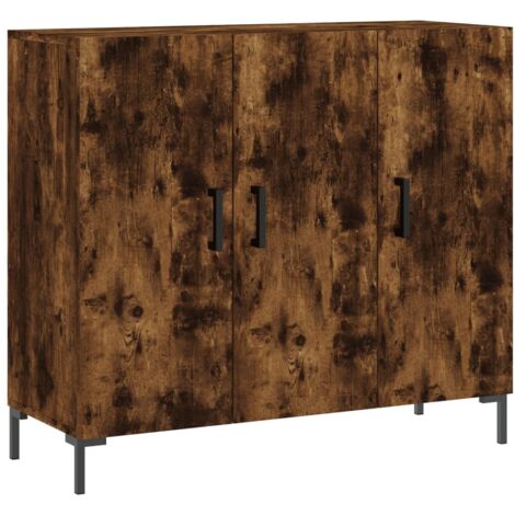 VIDAXL Credenza Rovere Fumo 104,5x35,5x67,5 cm in Legno Multistrato