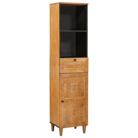 VidaXL Mobile Bagno Con Cassetto Rovere Artigianale 32x34x90 Cm - Armadio Rettangolare Moderno Opaco - 2