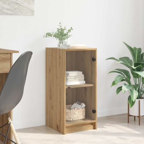 VidaXL Comodini In Legno Multistrato 2 Pezzi – Rovere Artigianale, 40x36x65 Cm, 3 Cassetti, Design Classico - 2