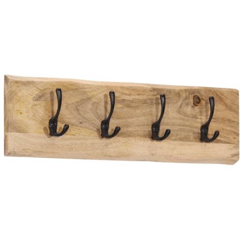 Ganci Appendiabiti A Forma Di Fungo In Legno Massello – Set Da 4, Decorativi E Multifunzione, Per Camera, Bagno, Cucina, Con Viti E Adesivi Inclusi