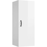 Armadietto Pensile VidaXL Nero 34,5x34x90 Cm - Legno Multistrato Con 3 Ripiani - Foto 7