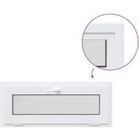 vidaXL Finestra Seminterrato RISOR 100x40 cm Tilt 2 Vetri Bianco