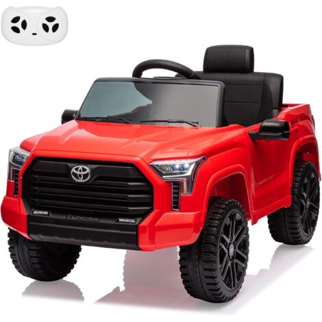 Toyota Elektroauto für Kinder von 3–8 Jahren, TR2305 12 V, 4,5 Ah, 25 W 2 mit Fernbedienung, Doppeltüren, Sicherheitsgurt, Lichtern, hoher/niedriger Geschwindigkeit (rot)