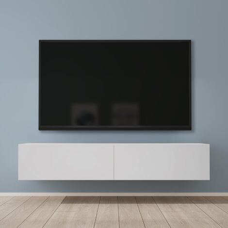 Mai & Mai Fernsehtisch Fernsehschrank TV Schrank Verdeckter Griff mit Soft-Close Lowboard Hängeschrank für Wohnzimmer in Matt Weiß BTH: 160x40,2x30 cm Fernsehschrank02