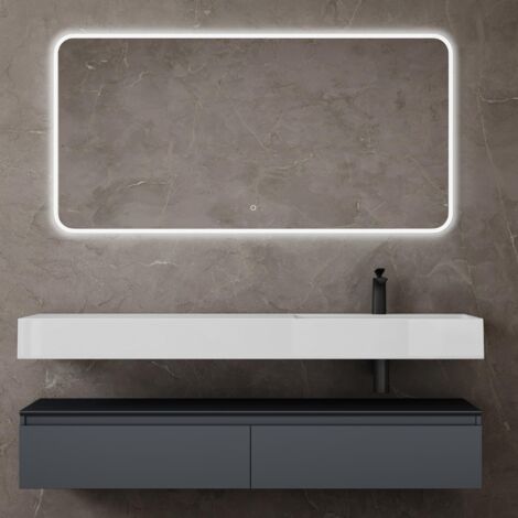 Mai & Mai Badmöbelset 120cm - Waschbeckenunterschrank Mit 4 Schubladen