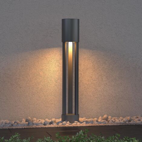 Mai & Mai Außenleuchte ⌀120xH700mm IP65 Wegeleuchte Außen  Pollerleuchte für Garten, 3000K Stehlampe Gartenlampe  Außenlampe Standleuchte Sandgrau dunkel 10W NeoForge