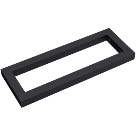 Mai & Mai Design Wandkonsole WH01 aus Edelstahl in Schwarz, BTH: 50x3x15 cm, Waschtisch Halterung 1 Stück