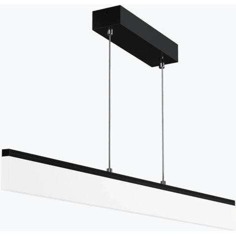 Mai & Mai Pendelleuchte Esstisch 905mm LED Hängelampe für Esszimmer, dimmbar Hängeleuchte mit Fernbedienung, 20W matt Schwarz Esstischlampe mit verstellbarem Kabel für Wohnzimmer Schlafzimmer (1/5)