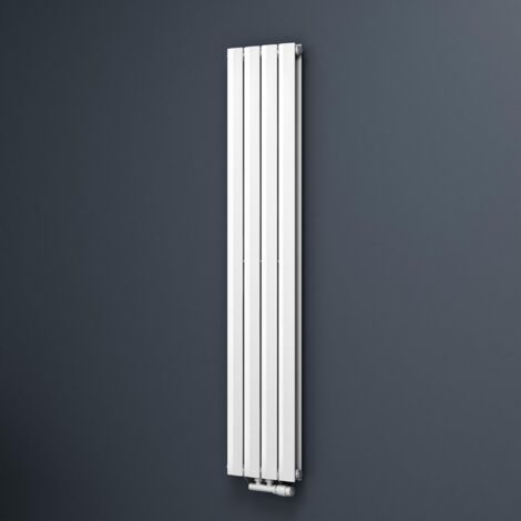 Mai & Mai Badheizkörper flach 160x31cm in Weiß Mittelanschluss Paneelheizkörper Vertikal Badheizung zweilagig aus Stahl