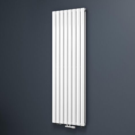 Mai & Mai Badheizkörper flach 180x61cm in Weiß Mittelanschluss Paneelheizkörper Vertikal Badheizung zweilagig aus Stahl