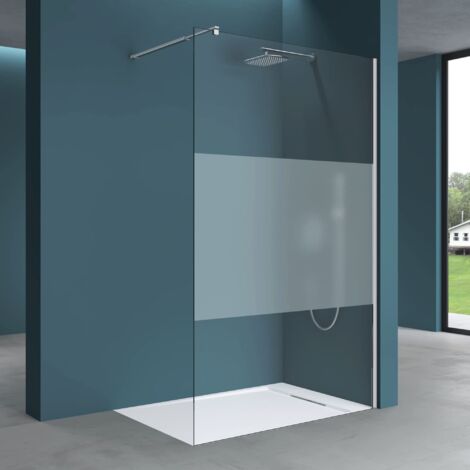 Mai & Mai Duschwand für Dusche Duschabtrennung 120x200cm Walk-In ESG-Sicherheitsglas 10mm NANO Glas BRAM3 Bremen2MS