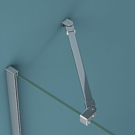 SEALSKIN Douche draaideur Inc. voor nis helder glas incl. antikalk 100 cm mat zwart kopen