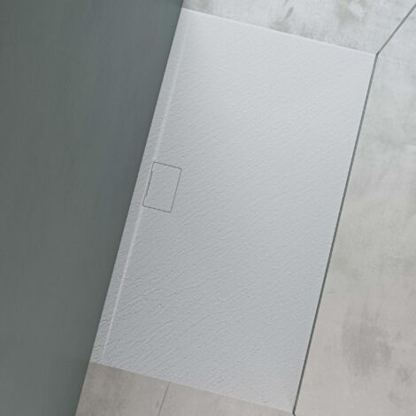 Mai & Mai Duschtasse Duschwanne aus Mineralguss BxTxH: 90x160x3 cm Mineralgusswanne in Weiß DIN-Anschlüsse Geoma07 (1/5)