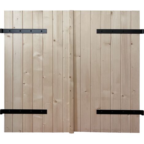 Volet bois recoupable 2 vantaux 2150x1000 mm