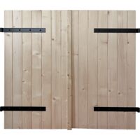 Volet bois recoupable 2 vantaux 2050x1200 mm