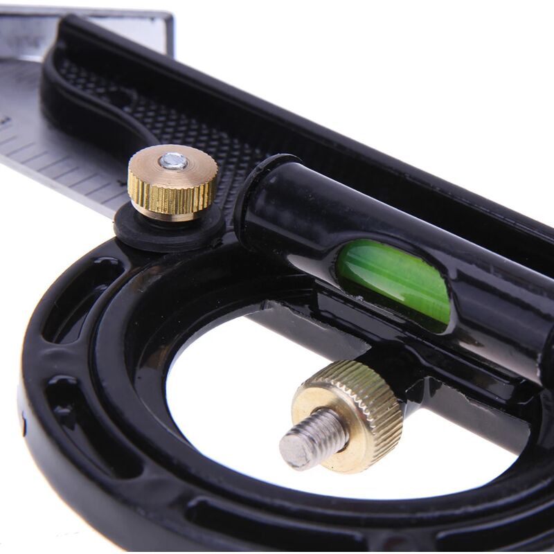 Squadra Combinata In Alluminio E Acciaio - Goniometro, Misuratore Angoli Per Falegnameria E Carpenter