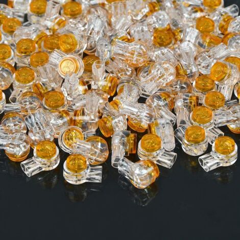 100PCS Connettori UY2 K2 Impermeabili Con Gel - Per Cavi Telefonici E Rete, Doppia Lama, Facili Da Usare