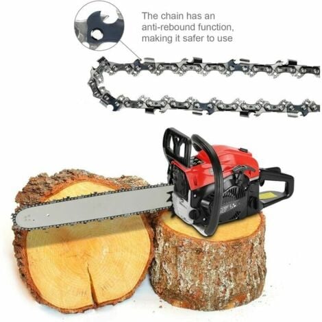 Cadena de motosierra de 52 eslabones, paso LP de 3/8", calibre 1,3 mm (0,50"), bajo retroceso, paquete de 4. Cadenas de motosierra de 52 eslabones para espada de 35 cm (14") - DPZO