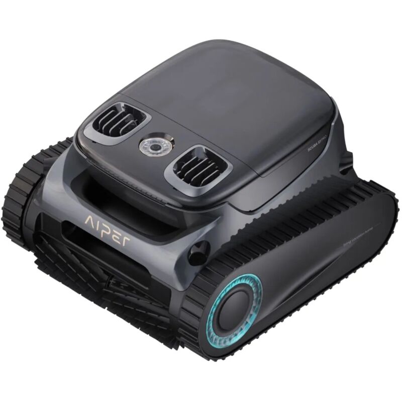 Robot Piscine AIPER Scuba S1 Pro - Sans Fil, 180min D'Autonomie, Nettoyage Fond, Parois Et Ligne D'Eau - Pour Piscines Jusqu'à 200m²