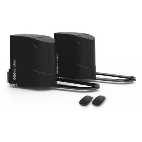 Scs Sentinel – Kit de motorisation de portail battant 5m – Charge max 400kg – Moteur principal et secondaire – Télécommandes incluses