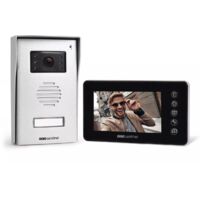 Scs Sentinel – Interphone vidéo filaire 4.3" avec vision nocturne – Platine résistante en aluminium – Indice de protection IP44 – Gâche électrique incluse