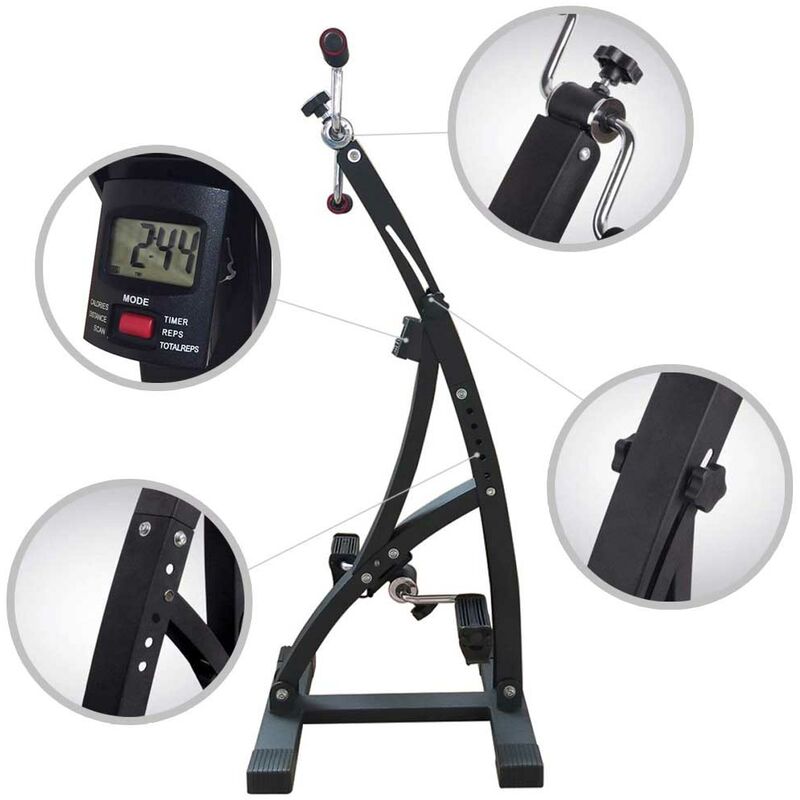 Pedaliera Riabilitazione Per Ginnastica Passiva Braccia E Gambe Cyclette DuoBike - Foto 9