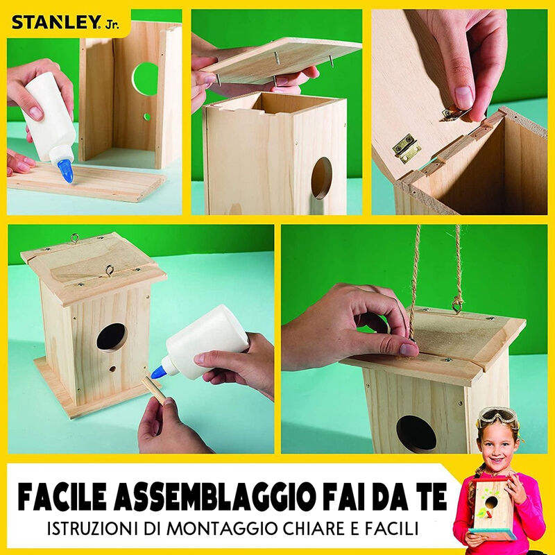 Casetta Per Uccelli Con Supporto, Autoportante, Giardino & Balcone - 5