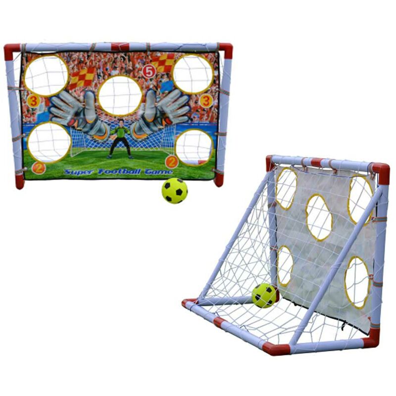 Porta da Calcio Per Bambini 120X73cm Allenamento Rigori Fori