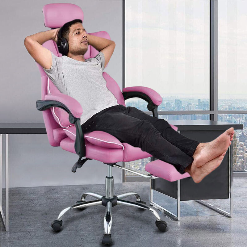 Sedia Da Gaming Cybert - Poltrona Ergonomica, Supporto Lombare Regolabile, Braccioli, Inclinazione, Nero/grigio