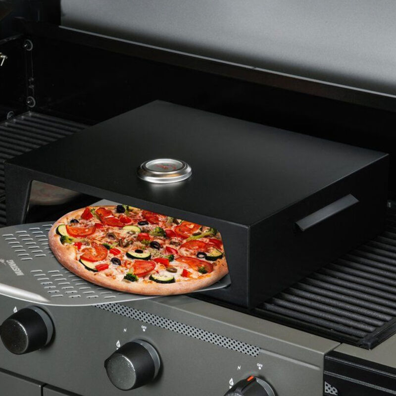 Forno Per Pizza Pizzello A Legna - 2 Strati, Con Pietra Per Pizza, Griglia BBQ, 40.6cm, Per Esterno - Foto 5