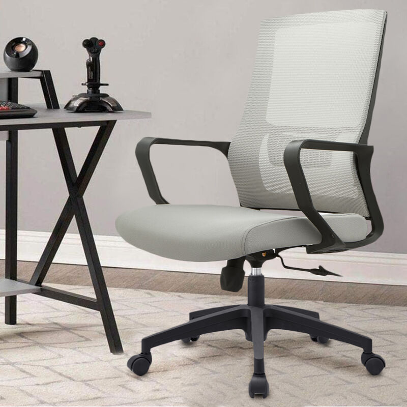 Vinsetto Sedia per Scrivania Ergonomica Senza Braccioli in Tessuto a