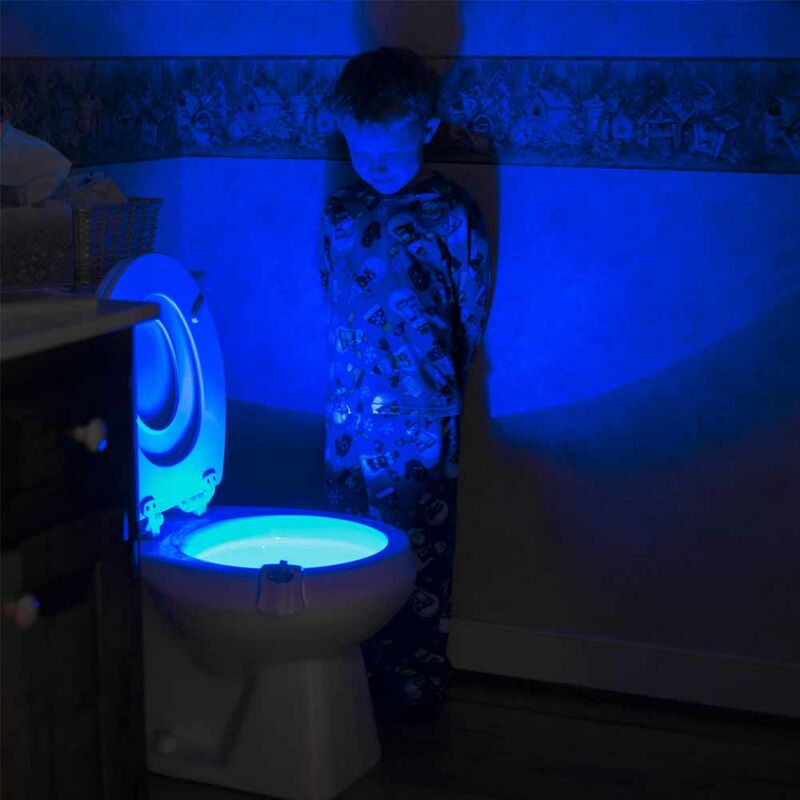 LUCE LED RGB WC BAGNO WATER CESSO NOTTURNA TOILETTE TOILET SENSORE