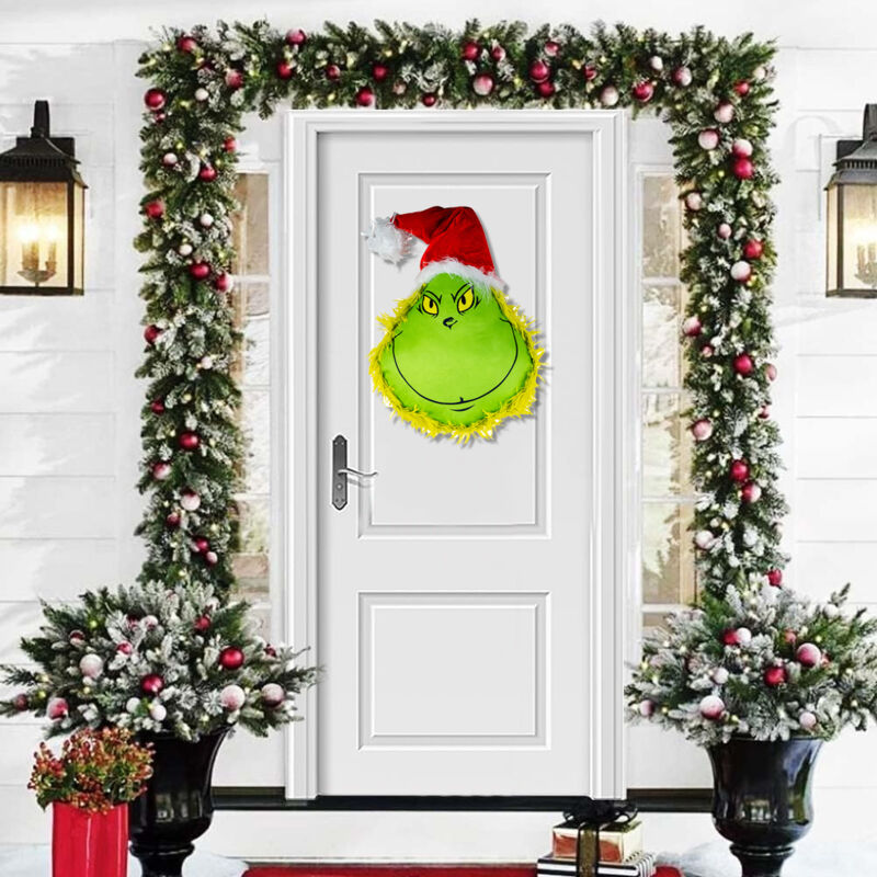 Puntale per albero di Natale in tessuto Puntale per albero di Natale Cartoon braccio lungo Babbo Natale pupazzo di neve riutilizzabile decorazione per albero di Natale decorazione per feste Babbo