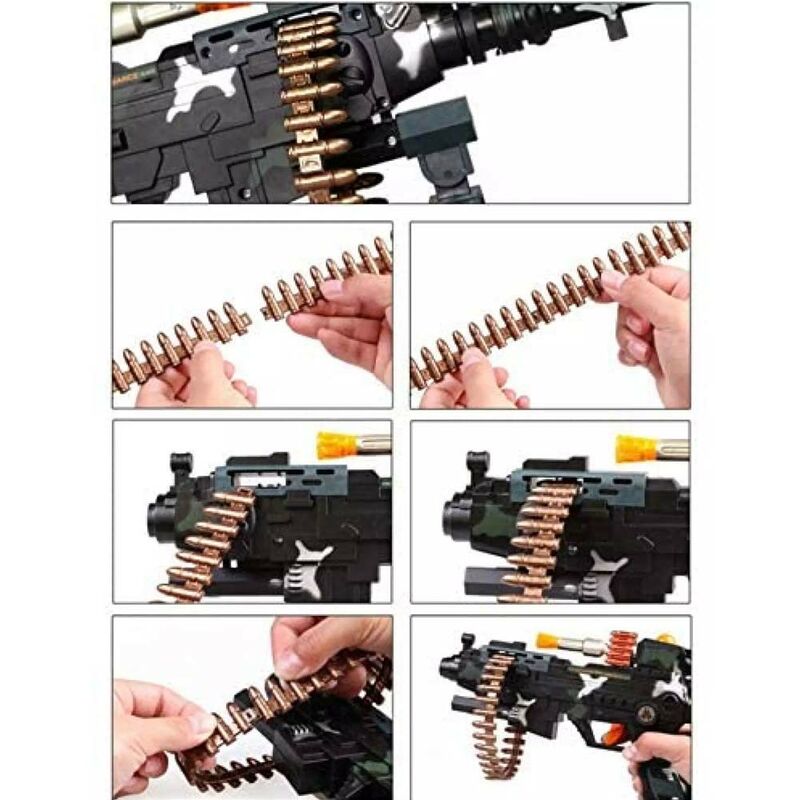 Eagle Oro Nero Pistola giocattolo sembra vera pistola con la luce effetti sonori per bambini 