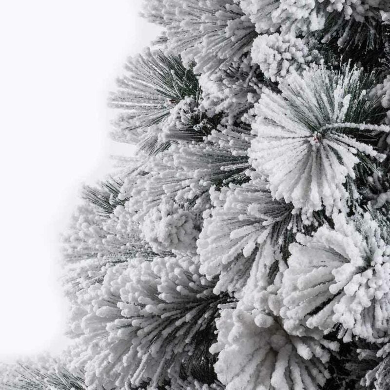 Albero Di Natale Innevato Royal 240cm 1413 Rami Super Folto Effetto Neve  Reale