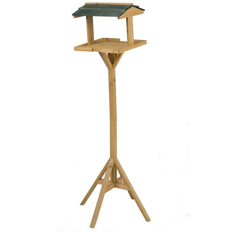 Casetta Mangiatoia per Uccelli da Giardino Bird House in Legno 115x35x35cm